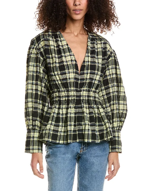 Trend Leading Collection GANNI Seersucker Blouse