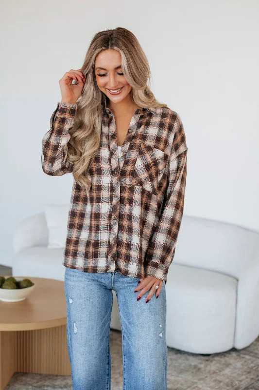 Now On Sale For Chic Urban Styles Cyrus Flannel Top