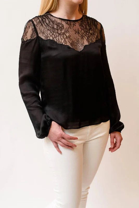 Style Revolution Fern Blouse In Black