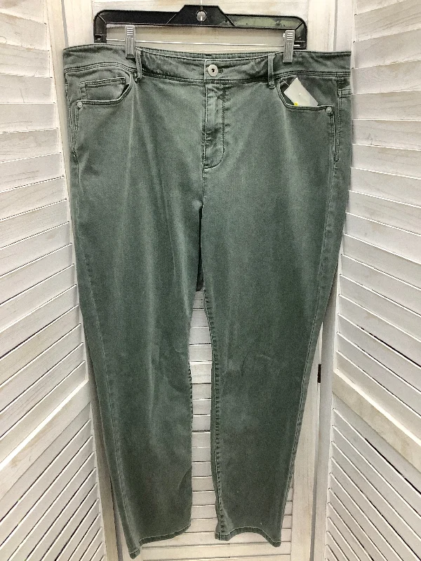 Jeans Skinny By J. Jill In Green, Size: 18