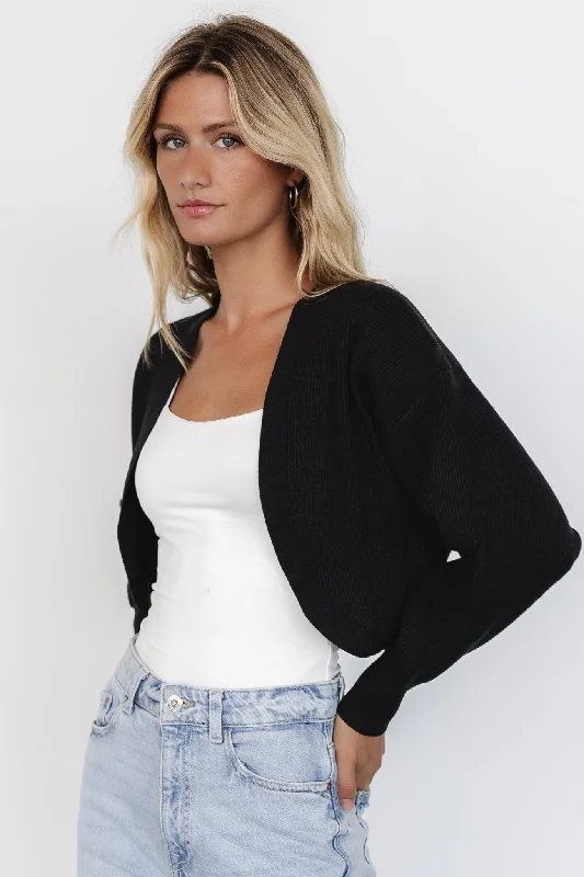 Eclectic Style Wardrobe Cecil Open Cardigan | Black