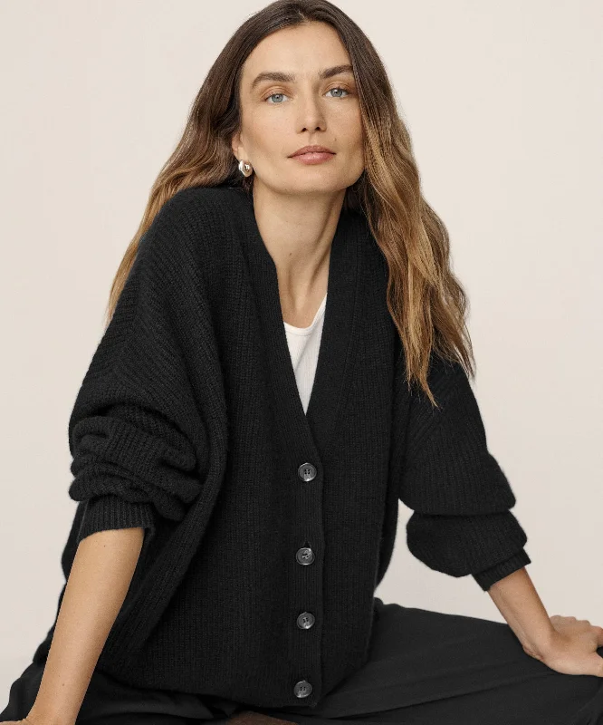 Effortless Comfort Cashmere Cocoon Cardigan