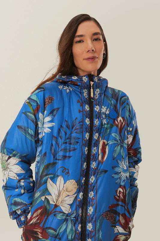 Seasonal Trends Reversible Cashew Mandala Puffer Jacket