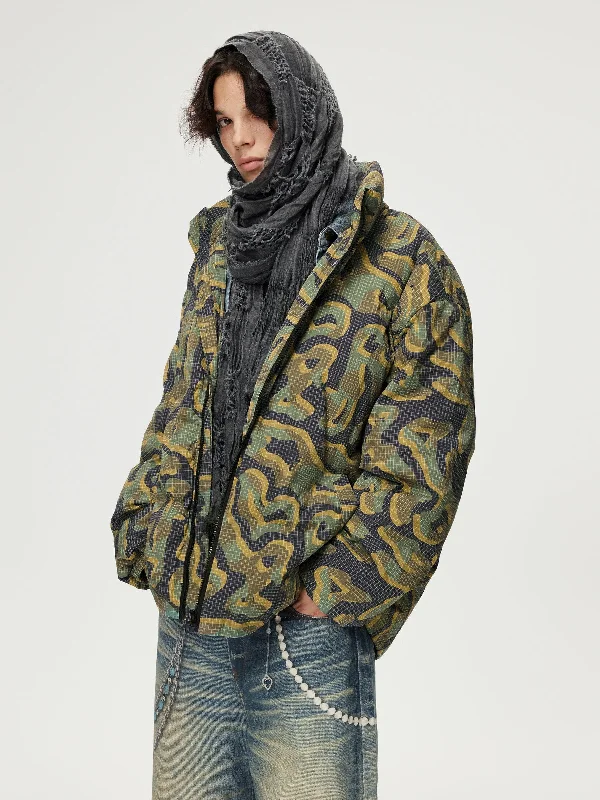 High End Women's Wear Aelfric Eden Plaid Camouflage Coat