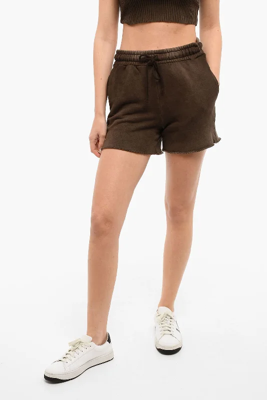 Elevate Your Wardrobe Cotton Citizen Frayed Shorts with Drawstring