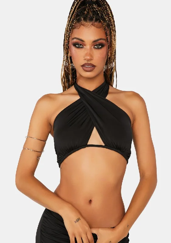 Vintage Inspired Fashion Sale Alice Wrap Halter Top