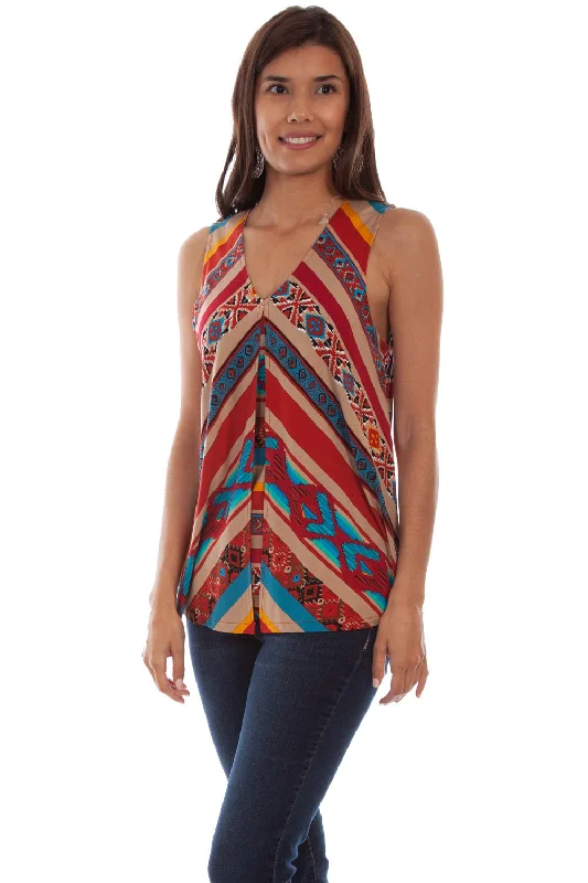 Stylish Basics Scully Womens Serape Viscose Fly Away Tank Top