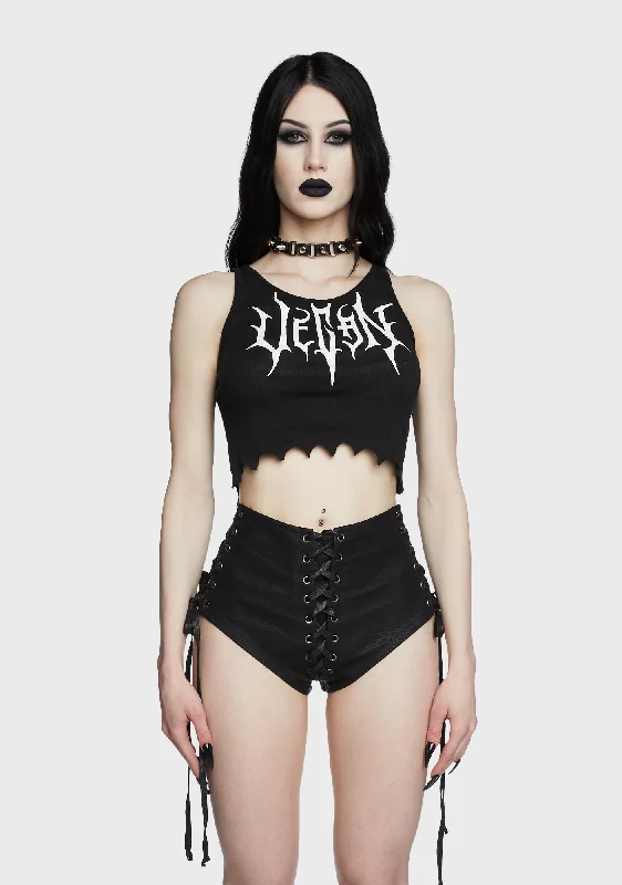 Flash Sale Starts Vegan Vixen Crop Tank