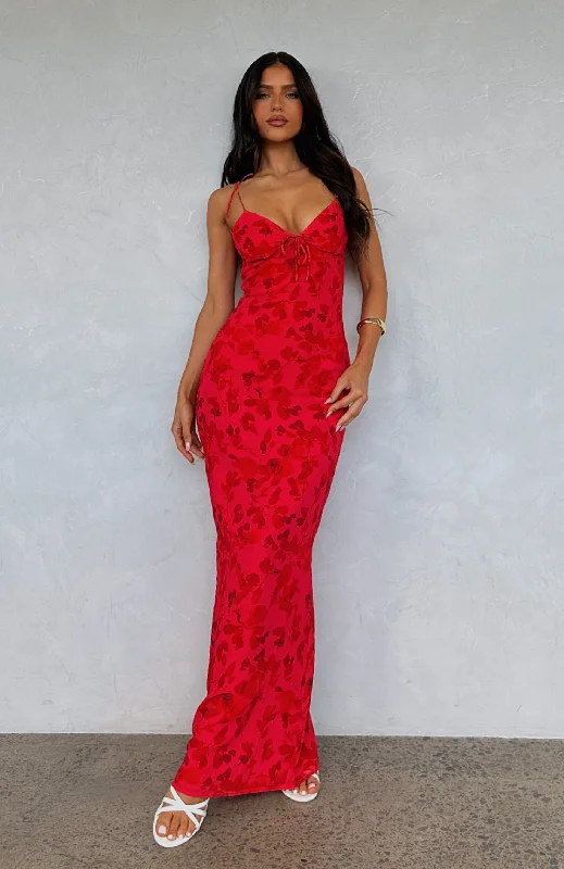 Valentine's Special New Beginnings Maxi Dress Raspberry Delight