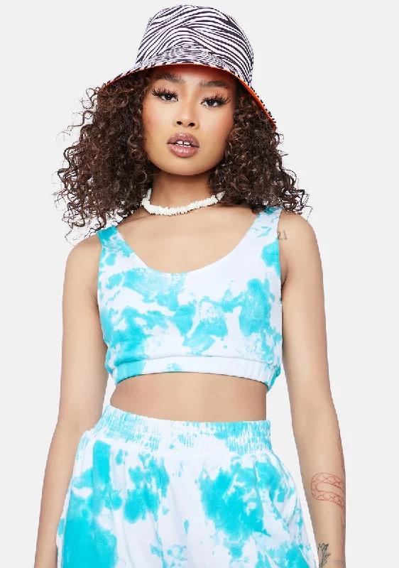 End Of Season Clearance Aqua Gotta Get My Way Tie Dye Tank