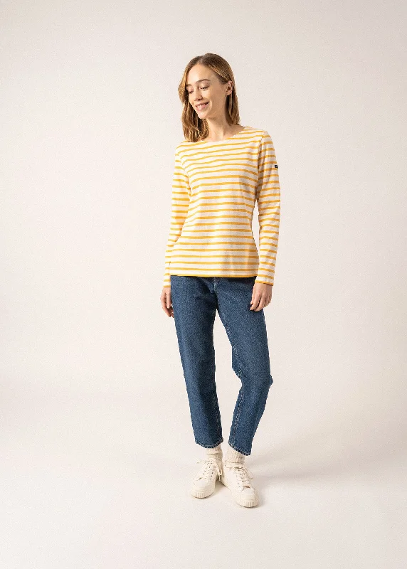 Trendy New Clothes Minquidame striped sailor shirt - regular fit, in light cotton (ECUME/AMBRE)