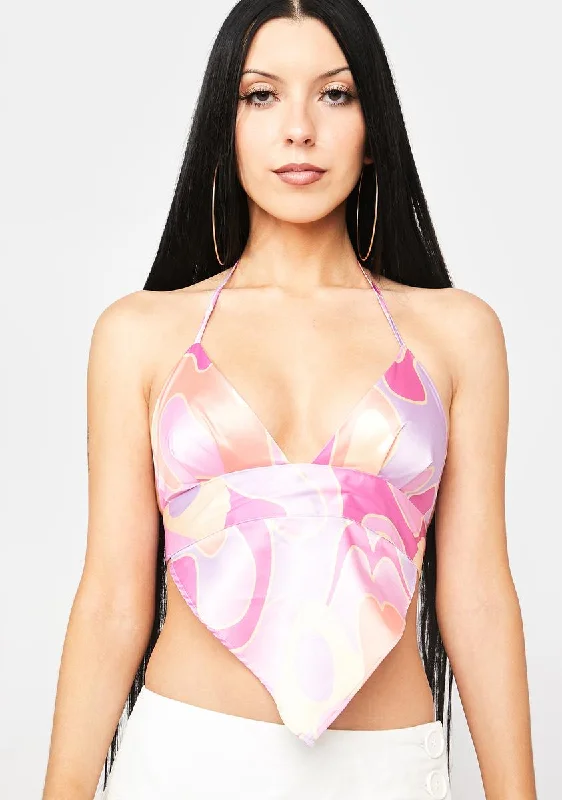 Stylish Savings Worlds Collide Halter Top