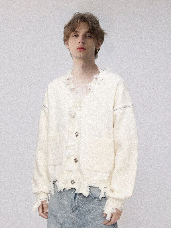 Must Haves Aelfric Eden Removable sleeves Distressed Cardigan @nevebrokedawg