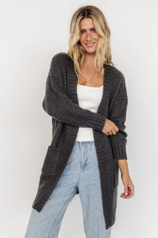 Unbeatable Prices Theodora Knit Cardigan | Charcoal