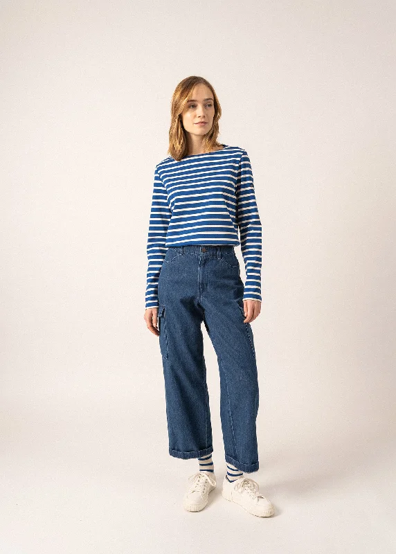 Daily Essentials Minquilock iconic sailor striped shirt - in interlock (GITANE/ECRU)