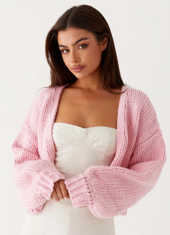 Holiday Sale Jasleen Knit Cardigan - Pink