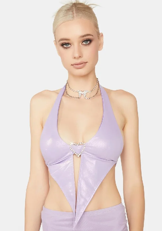 Fashion Forward Gem Hardly Yours Halter Top