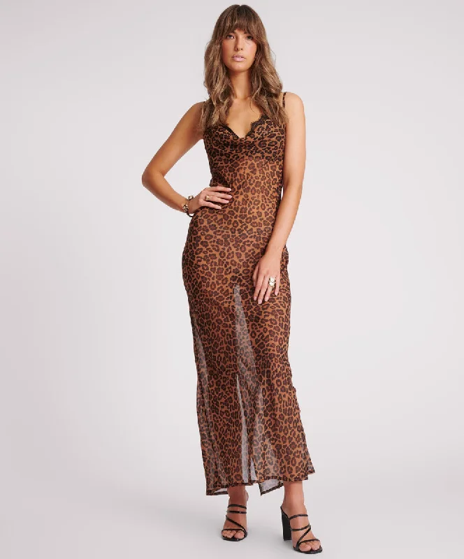 Exclusive Sale Jagger Long Slip Maxi Dress - Animal