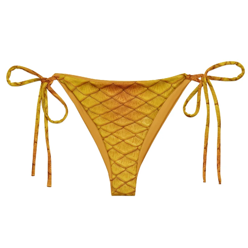 Spring Wardrobe Golden Hour Recycled String Bikini Bottom