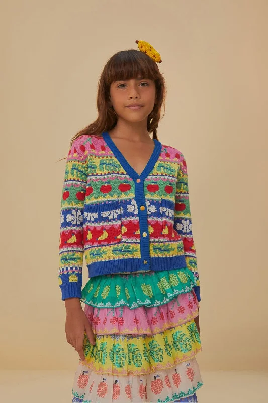 Charming Silhouette Sweet Orchard Knit Kids Cardigan