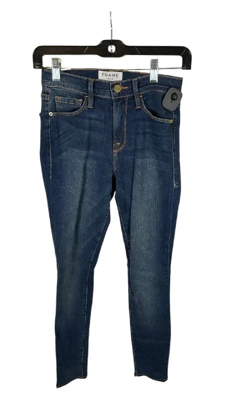 Jeans Designer By Frame In Blue Denim, Size: 4