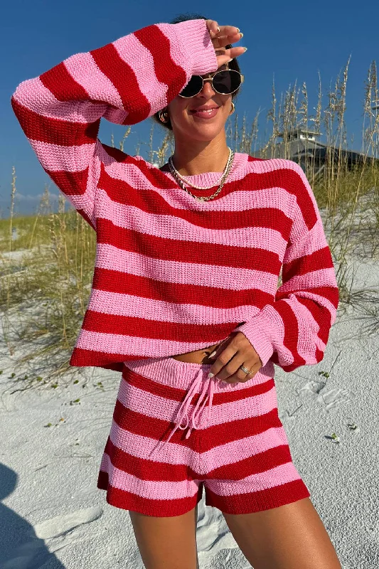 Trend Forward Threads For Her Ava Sweater Candy Cane Stripe