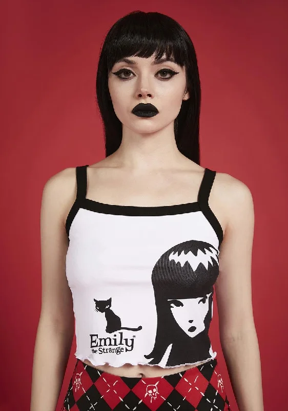 Final Sale Blank Stares Graphic Tank Top