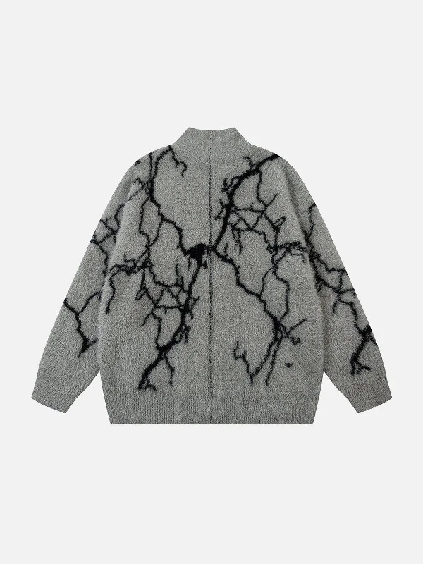 Trendsetting Threads Aelfric Eden Lightning Thorny Graphic Cardigan