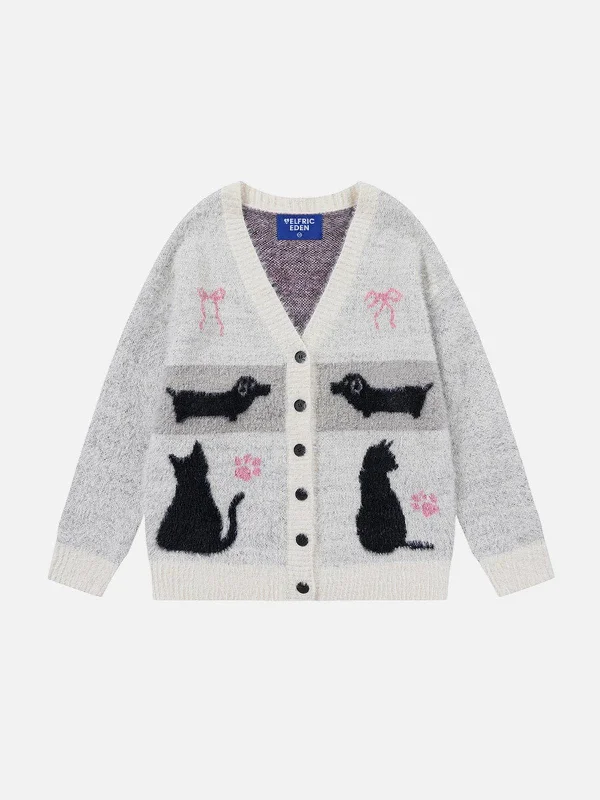 Buy More, Save More Aelfric Eden Animal Graphic Cardigan