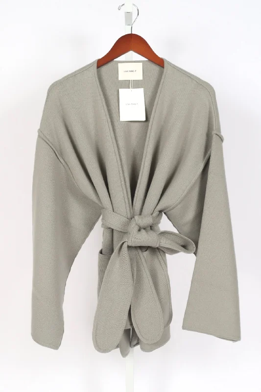 Charming Silhouette Fiora Cardigan Coat - Pebble