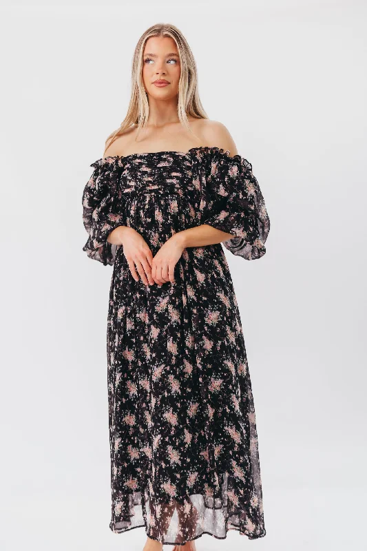 Save Big Melody Maxi Dress in Black - Bump Friendly & Inclusive Sizing (S-3XL)