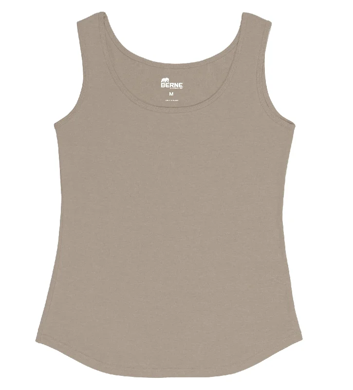 Classic Timeless Elegant Style Berne Ash Cotton Blend Ladies Lightweight Performance Tank S/L