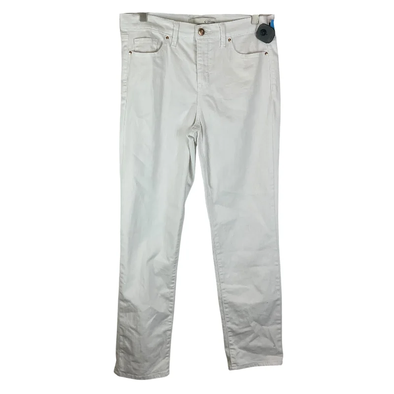 Jeans Straight By Ella Moss In White Denim, Size: 6