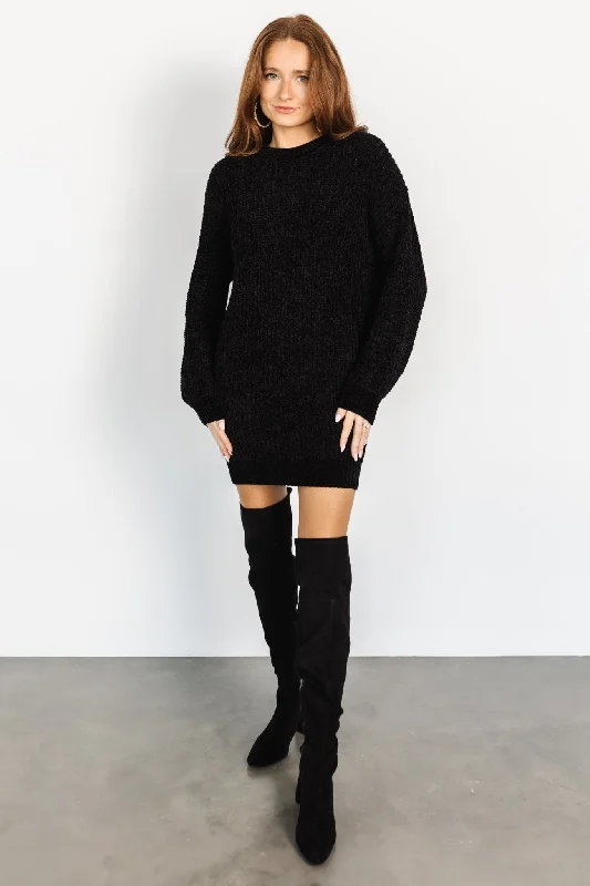 Seasonal Fashion Christa Sweater Dress | Black