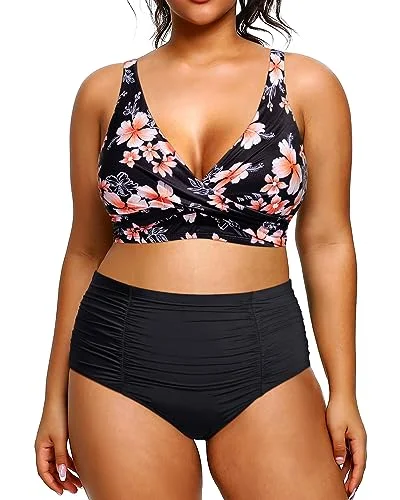 Special Occasion Wear Two Piece High Waisted Plus Size Bikini Sets