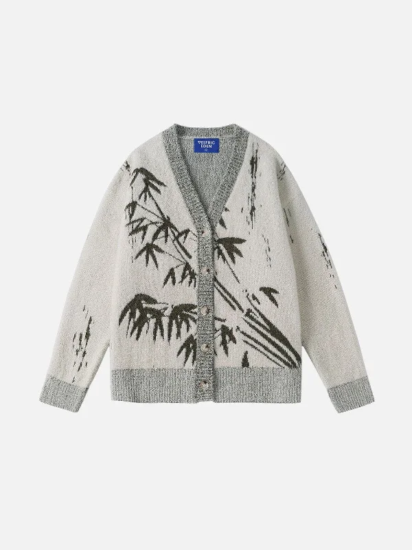 Wardrobe Essentials Aelfric Eden Bamboo Jacquard Cardigan