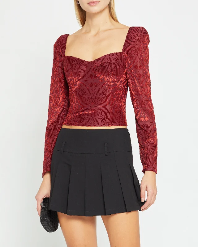 Fashion Forward, Function First Velvet Top