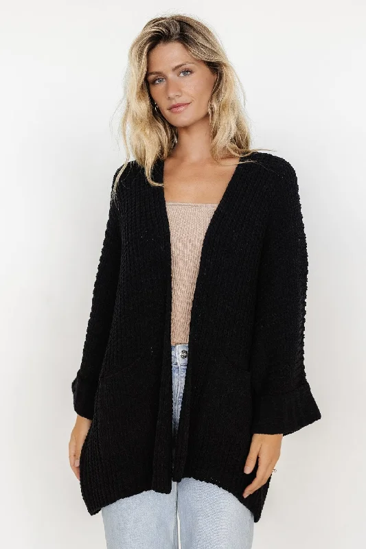 Classic Women's Fashion Cybele Oversized Cardigan | Black