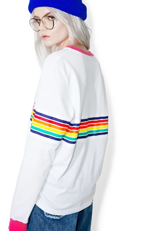 Save On Classic Elegant Styles x X-Girl Multistripe Longsleeve Tee