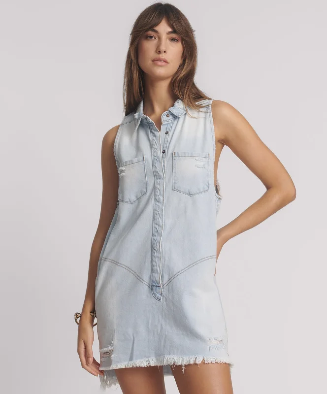 Budget Friendly Fashion Braxton Mini Denim Dress - Casanova