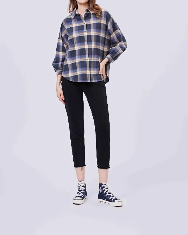 Top Deals Flannel Shirt In Navy