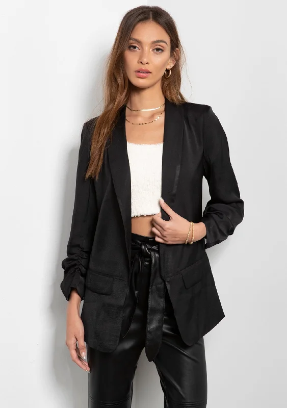 Style Revolution Kia Poly Silk Blazer - FINAL SALE