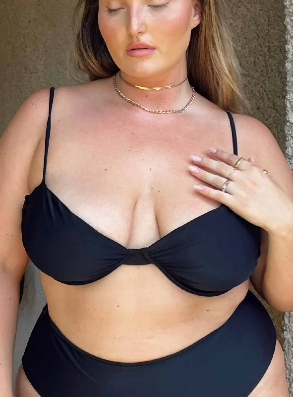 Discounts On Casual Weekend Styles Avani Bikini Top Black Curve