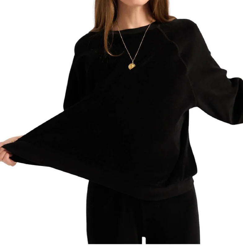 Relaxed Style Samos Sweatshirt In Black