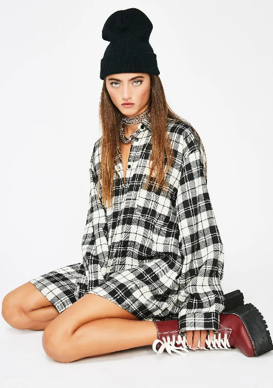 You'Ll Love Us Because Midnight Flexin Hard Flannel Top