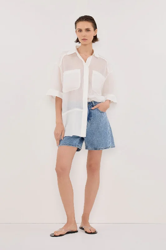 Elegant Style FINN MEDIUM BLUE DENIM SHORT