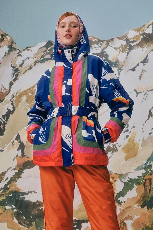 Hot Sale Blue Toucans Ski Jacket