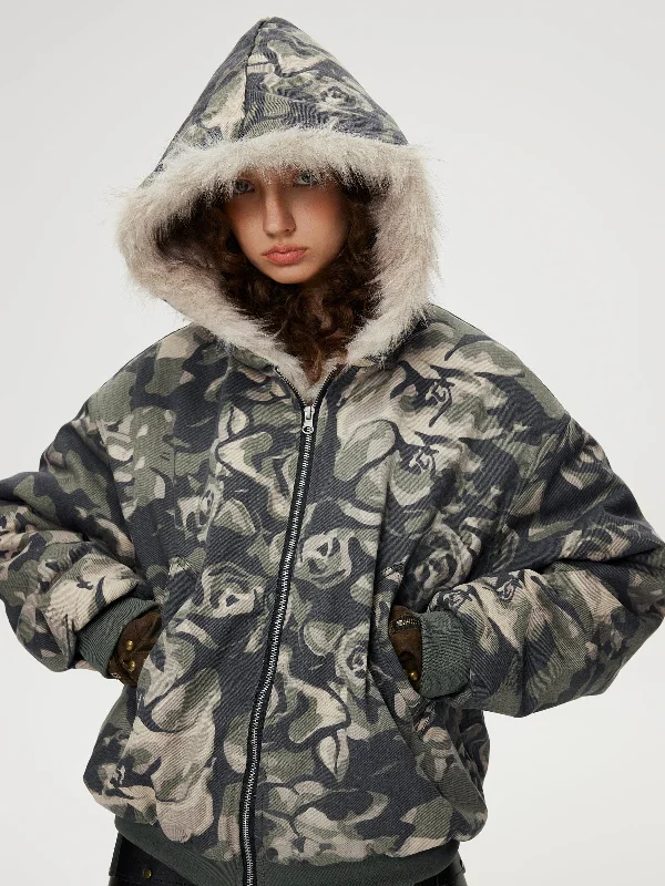 Limited Time Offer Aelfric Eden Camouflage Cropped Coat