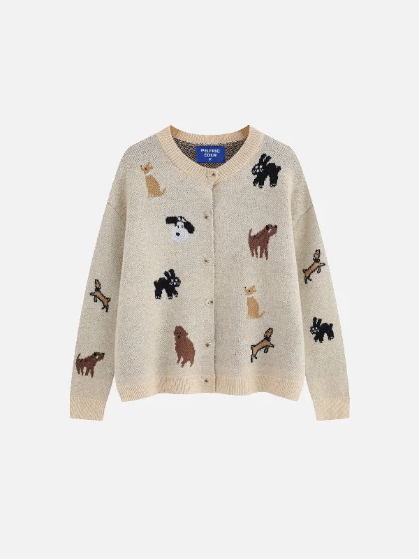 End of Season Sale Aelfric Eden Cartoon Animal Graphic Cardigan