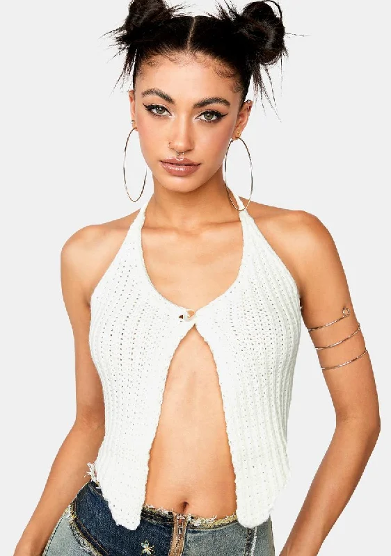 Evening Looks Pure Peak In The Heat Halter Top